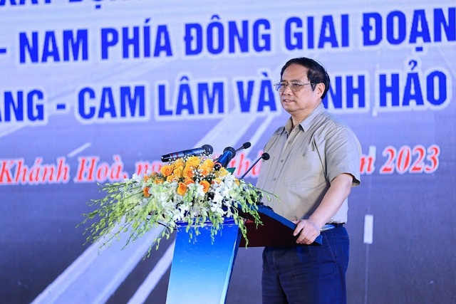 Thủ tướng Phạm Minh Chính phát biểu tại buổi lễ.