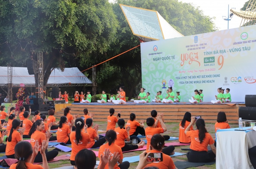 Bà Rịa - Vũng Tàu tổ chức chương trình Ngày Quốc tế Yoga lần thứ 9