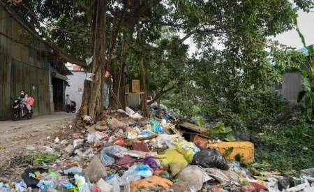 Hà Nội: Con ngõ dài 200m ngập trong rác khiến người dân khốn khổ