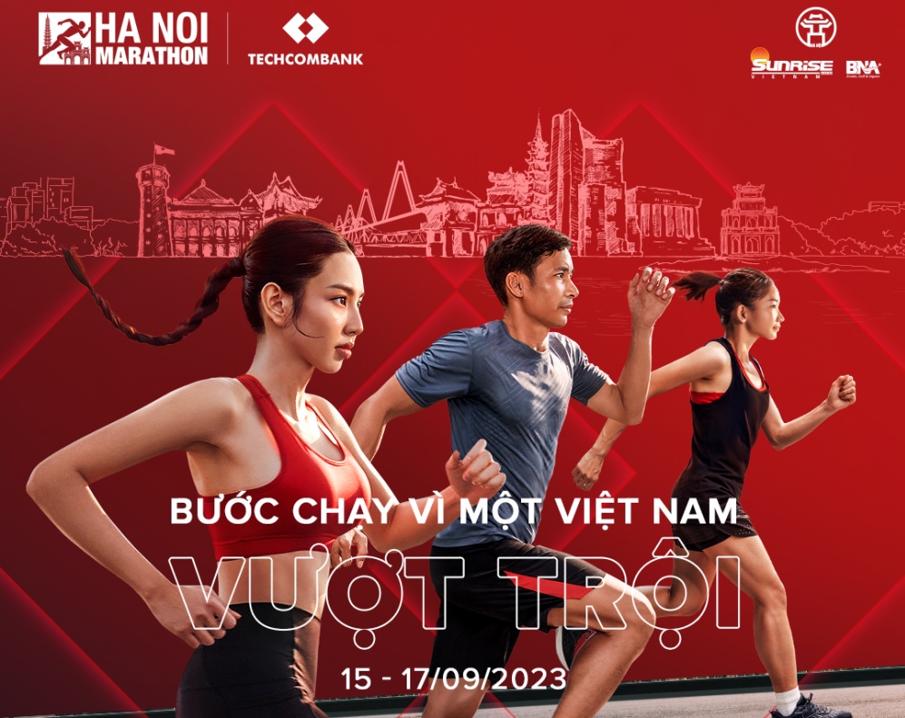 Giải chạy Hà Nội Marathon Techcombank lan tỏa tinh thần "Bước chạy vì một Việt Nam vượt trội"