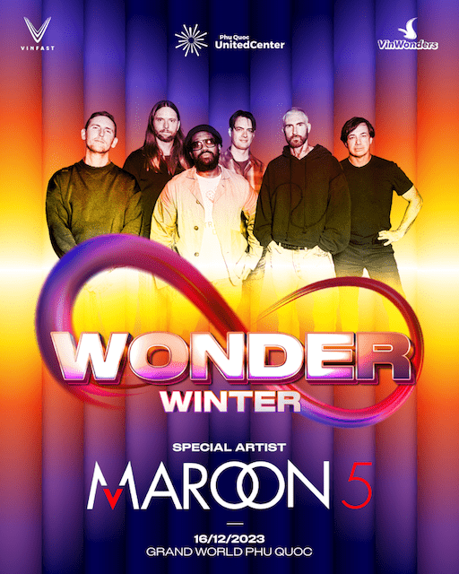 “8WONDER” đưa Maroon 5 đến Phú Quốc United Center