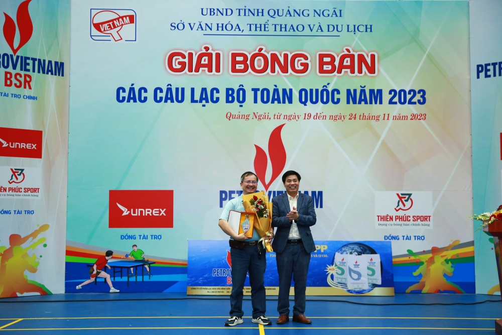 BSR đồng hành cùng Giải Bóng bàn các CLB toàn quốc năm 2023 tại tỉnh Quảng Ngãi