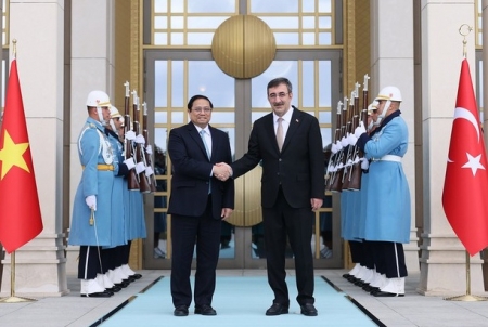 Thủ tướng Phạm Minh Chính hội đàm với Phó Tổng thống Thổ Nhĩ Kỳ Cevdet Yilmaz