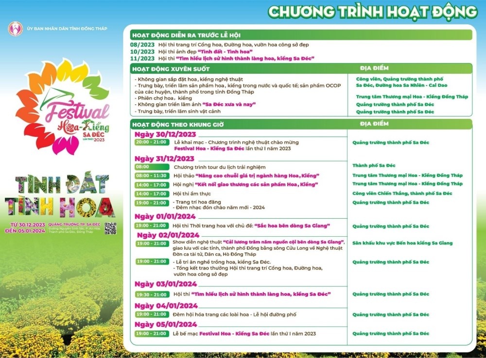 Nhiều hoạt động hấp dẫn tại Festival hoa kiểng Sa Đéc lần thứ nhất