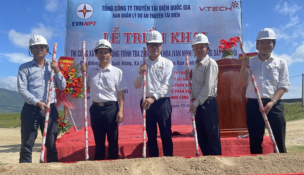 Triển khai thi công Dự án Trạm biến áp 220kV Ninh Hòa (Vạn Ninh) và đường dây đấu nối