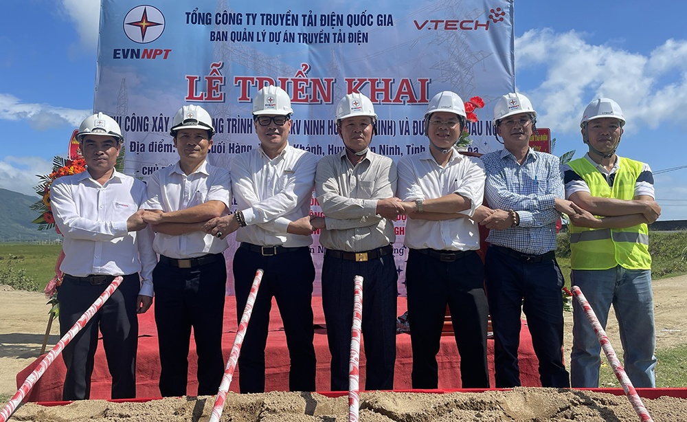 Triển khai thi công Dự án Trạm biến áp 220kV Ninh Hòa (Vạn Ninh) và đường dây đấu nối