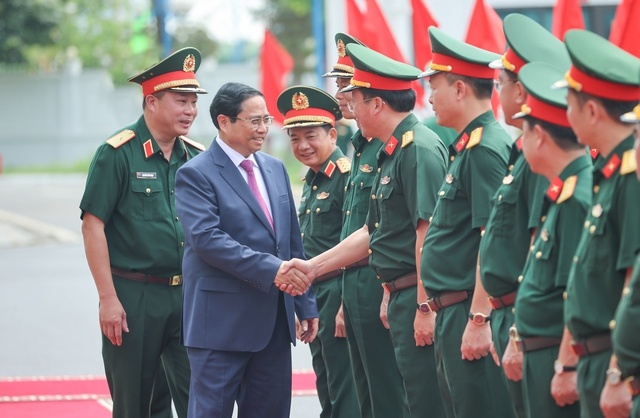 Thủ tướng Phạm Minh Chính thăm, làm việc với Binh đoàn 12-Tổng Công ty Xây dựng Trường Sơn