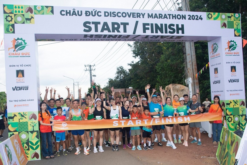 Châu Đức Discovery Marathon thu hút gần 1.000 vận động viên tham gia