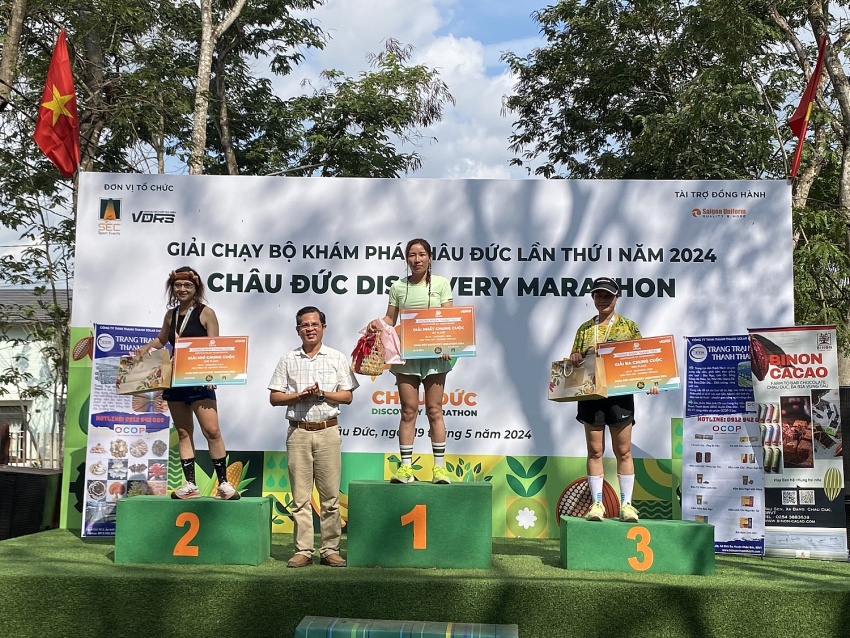 Châu Đức Discovery Marathon thu hút gần 1.000 vận động viên tham gia