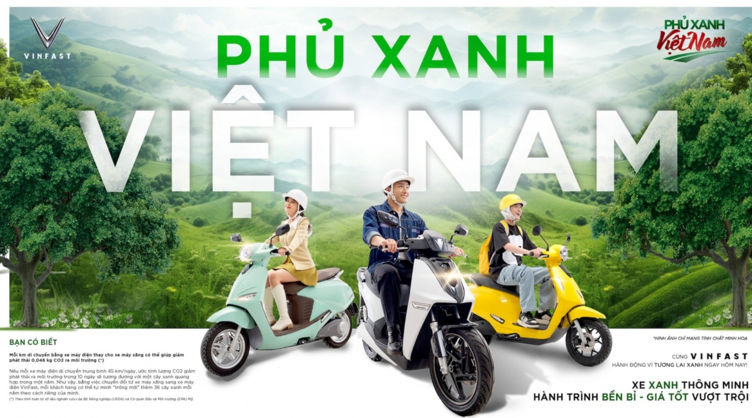 VinFast triển khai chương trình “phủ xanh Việt Nam” - ưu đãi tới 12 triệu đồng cho khách hàng chuyển đổi xanh sang xe máy điện