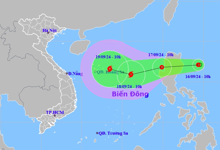 Áp thấp nhiệt đới hình thành gần Biển Đông, dự báo mạnh lên thành bão