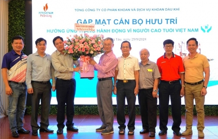 PV Drilling tổ chức gặp mặt cán bộ hưu trí nhân Ngày Quốc tế Người cao tuổi