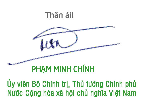 Thư chúc mừng của Thủ tướng chính phủ Phạm Minh Chính