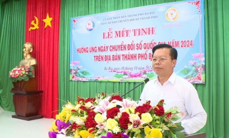 Thành phố Bà Rịa: Mít tinh hưởng ứng ngày chuyển đổi số quốc gia