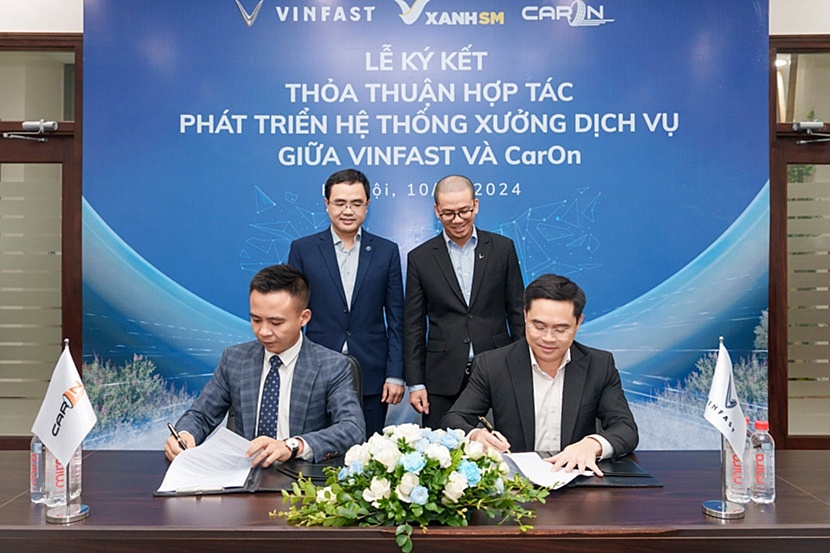 VinFast hợp tác với Caron mở chuỗi xưởng dịch vụ xe điện trên toàn quốc