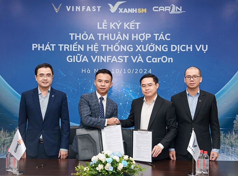 VinFast hợp tác với Caron mở chuỗi xưởng dịch vụ xe điện trên toàn quốc