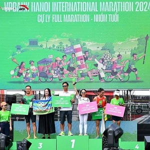 Chân chạy VPI phá kỷ lục ở VPBank Hanoi International Marathon 2024