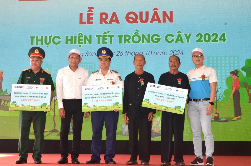 Bà Rịa-Vũng Tàu: Lễ ra quân thực hiện “Tết trồng cây 2024” tại xã đảo Long Sơn