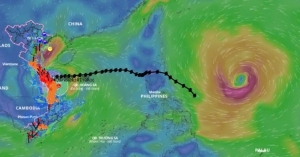 Bão Kong-rey diễn biến khó lường, dự báo sẽ đổ bộ Biển Đông