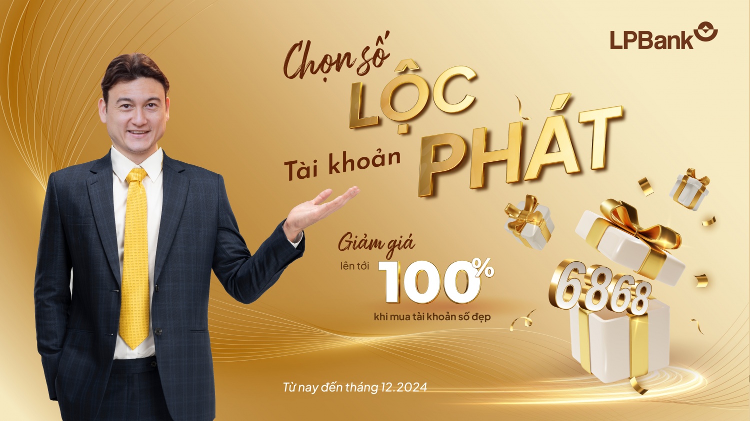 Cơ hội nhận quà Lộc Phát khi mở tài khoản số đẹp của LPBank