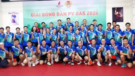 Giải bóng bàn PV GAS 2024: Quyết tâm và đoàn kết