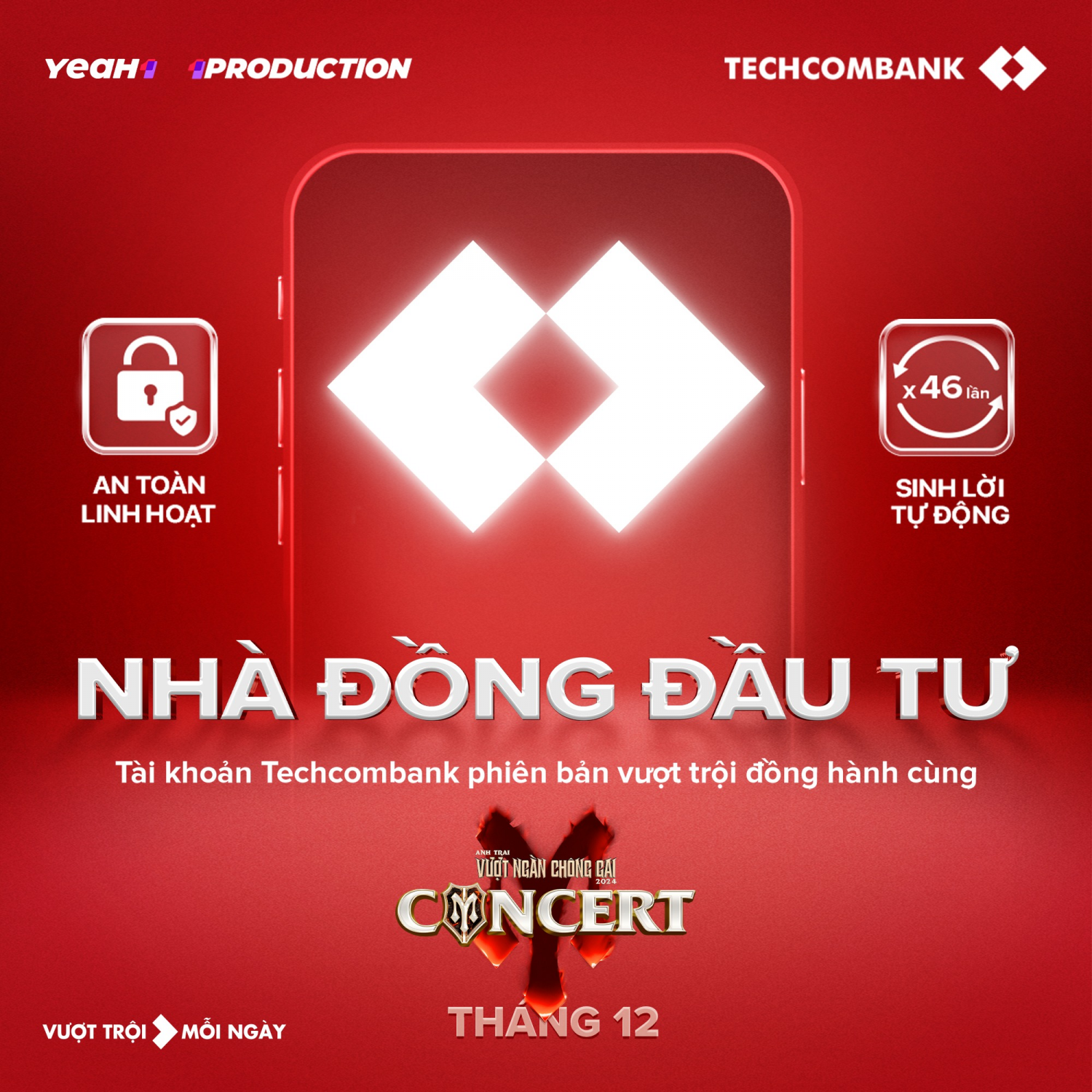 Techcombank công bố thể lệ săn vé concert Anh trai vượt ngàn chông gai D2