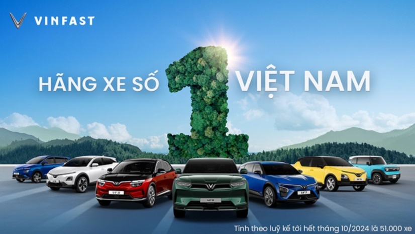 VinFast chiếm thị phần số 1 Việt Nam