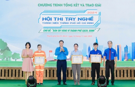 Tổng kết và trao giải Hội thi tay nghề thanh niên TP HCM năm 2024