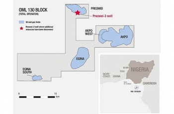 Total bắt đầu khai thác từ mỏ Egina ngoài khơi Nigeria