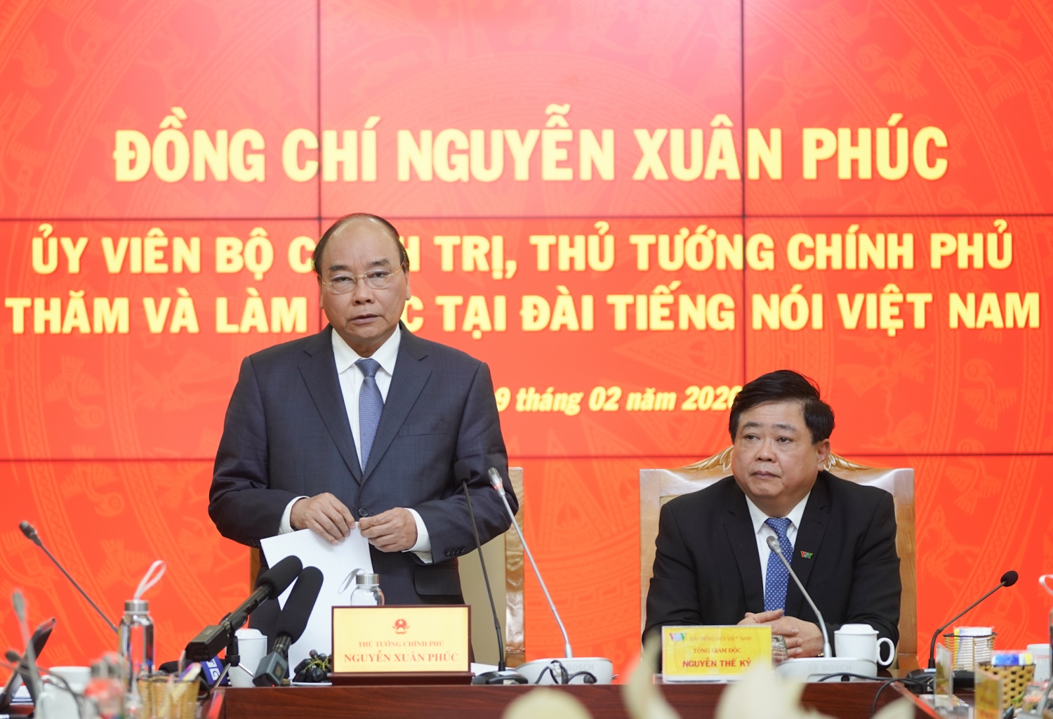 Thủ tướng làm việc với Đài Tiếng nói Việt Nam