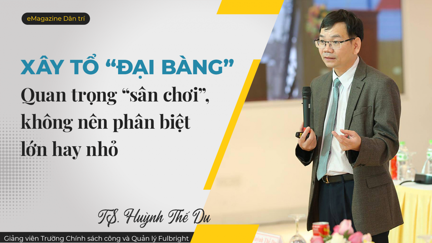 Xây tổ &quot;đại bàng&quot;: Quan trọng sân chơi, không nên phân biệt lớn hay nhỏ