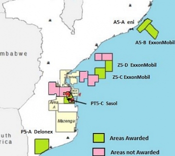 Eni trúng thầu thăm dò dầu khí tại Lô A5-A ngoài khơi Mozambique