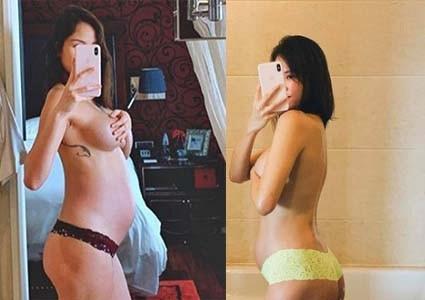 sao viet ngay 310 phuong mai chia se anh ban nude khi mang thai 8 thang