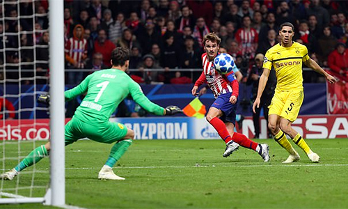 atletico tra han dortmund o vong bang champions league