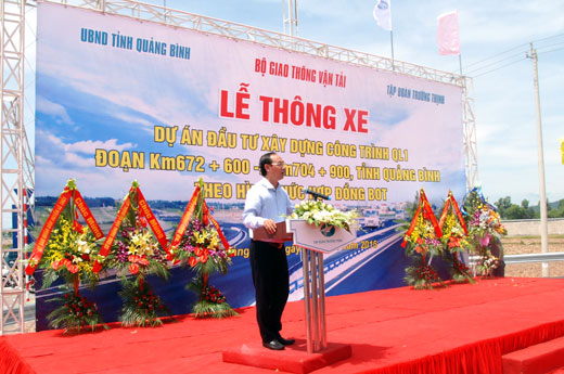 Quảng Bình: Chính thức thông xe “tuyến đường tránh vượt lũ” dài 33,5km