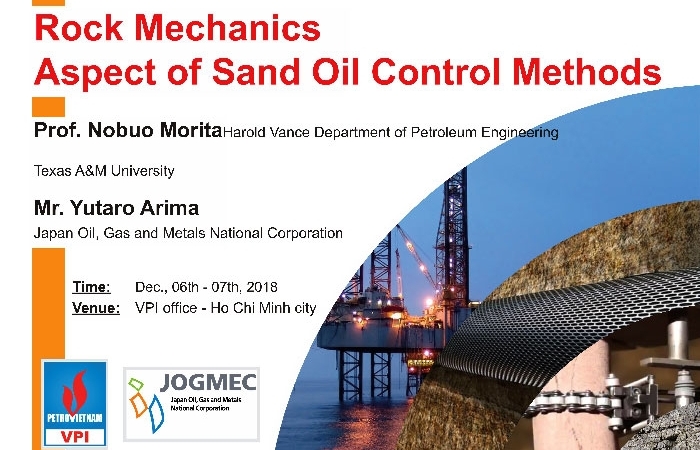 Hội thảo "Rock mechanics aspect of sand oil control methods"