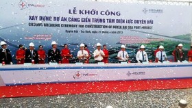 Khởi công xây dựng công trình cảng biển Trung tâm Điện lực Duyên Hải