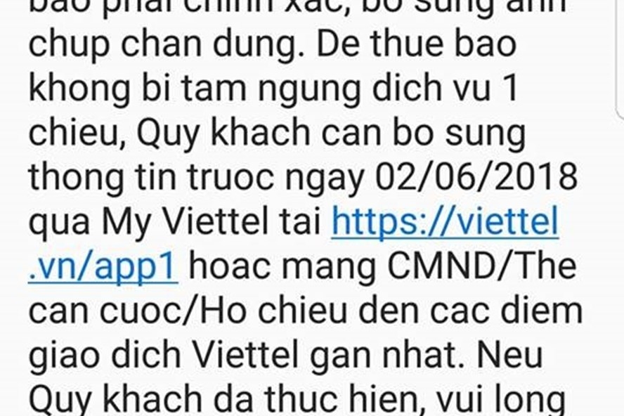 thue bao viettel se bi khoa 1 chieu neu thieu thong tin anh chan dung