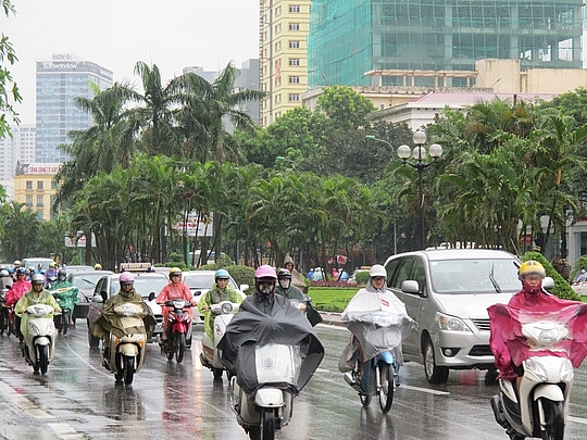 thoi tiet ngay 137 bac bo va bac trung bo co mua vua mua to