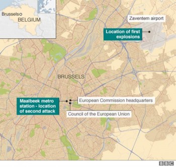 Hiểu hết các vụ đánh bom ở Brussels qua 4 tấm bản đồ