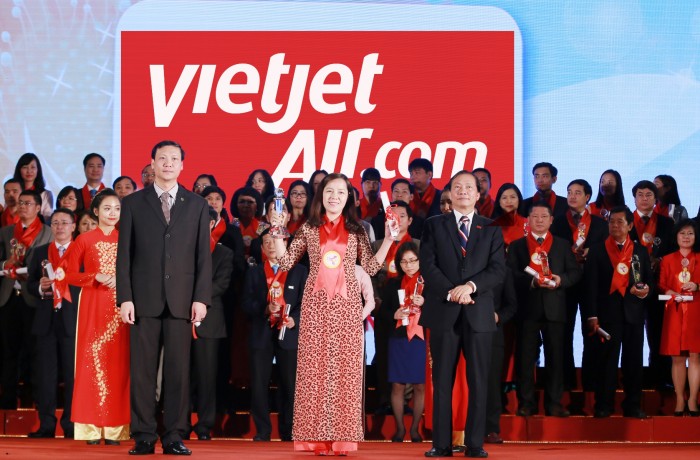 vietjet duoc vinh danh hang hang khong duoc yeu thich nhat