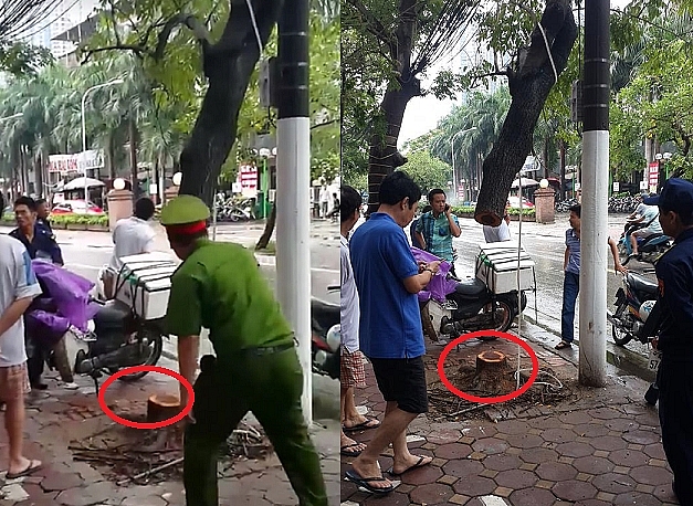 sua do tren pho phan ke binh bi trom hoi tham trong dem