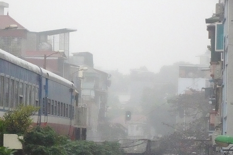 ha noi mo suong trong buoi sang dau tuan