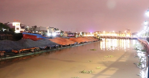 sa lan cho than chim tren song o hai phong