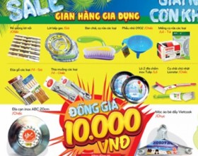 Đồng giá 10.000 đồng/sản phẩm tại Ocean Mart