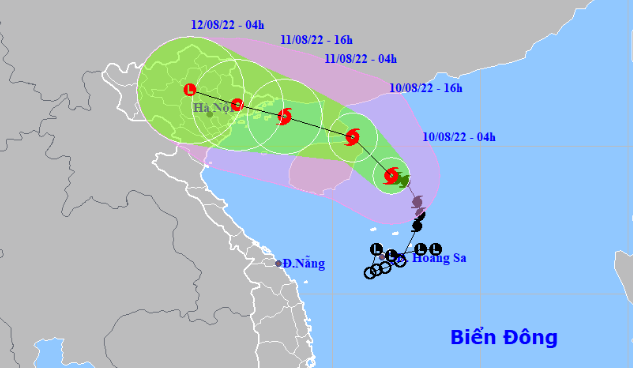 Bão số 2 di chuyển nhanh, Bắc Bộ mưa to