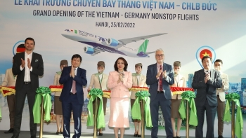 Bamboo Airways khai trương đường bay thẳng thương mại thường lệ Việt Nam – Đức, đẩy mạnh kế hoạch mở rộng mạng bay tới châu Âu