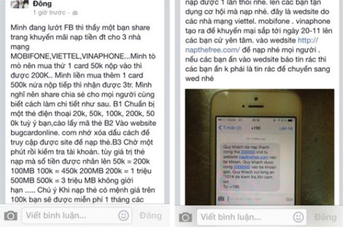 Viettel khuyến cáo thuê bao đừng để mất tiền do làm theo tin phát tán trên facebook