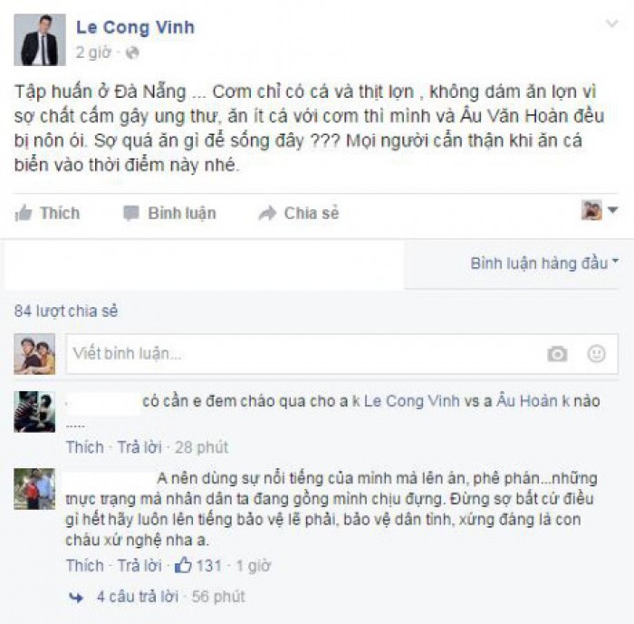 cong vinh bi ngo doc sau khi an ca o da nang