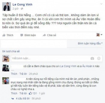 Công Vinh bị 'ngộ độc' sau khi ăn cá ở Đà Nẵng?